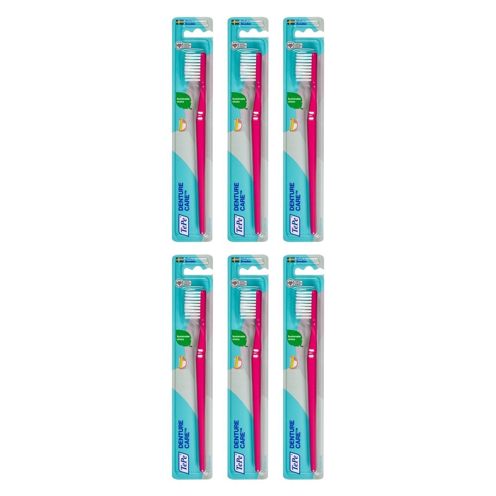 TEPE Denture Care Toothbrush Pack of 6