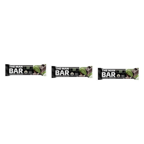 The Man Bar High Protein Choc Mint 50g Pack of 3