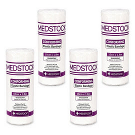 Medstock Conforming Bandage 10cm x 1.8m Pack of 4