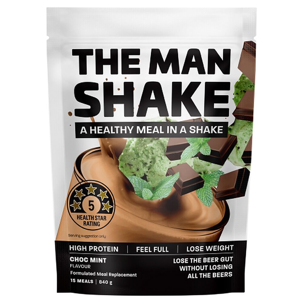 The Man Shake Choc Mint Meal Replacement 840g