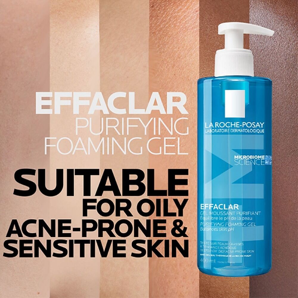 La Roche-Posay Effaclar +M Purifying Foaming Gel Cleanser 400mL