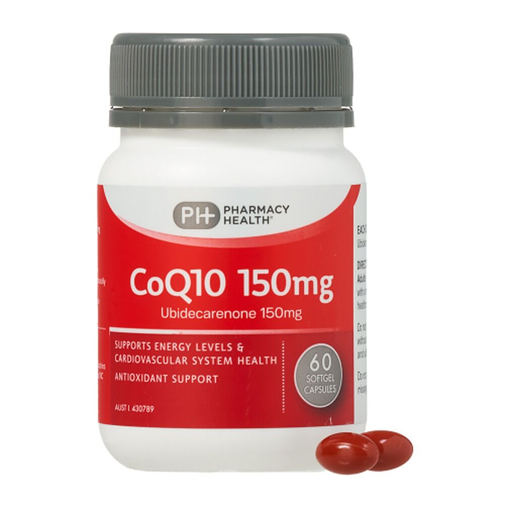 Pharmacy Health CoQ10 150mg 60 Capsules
