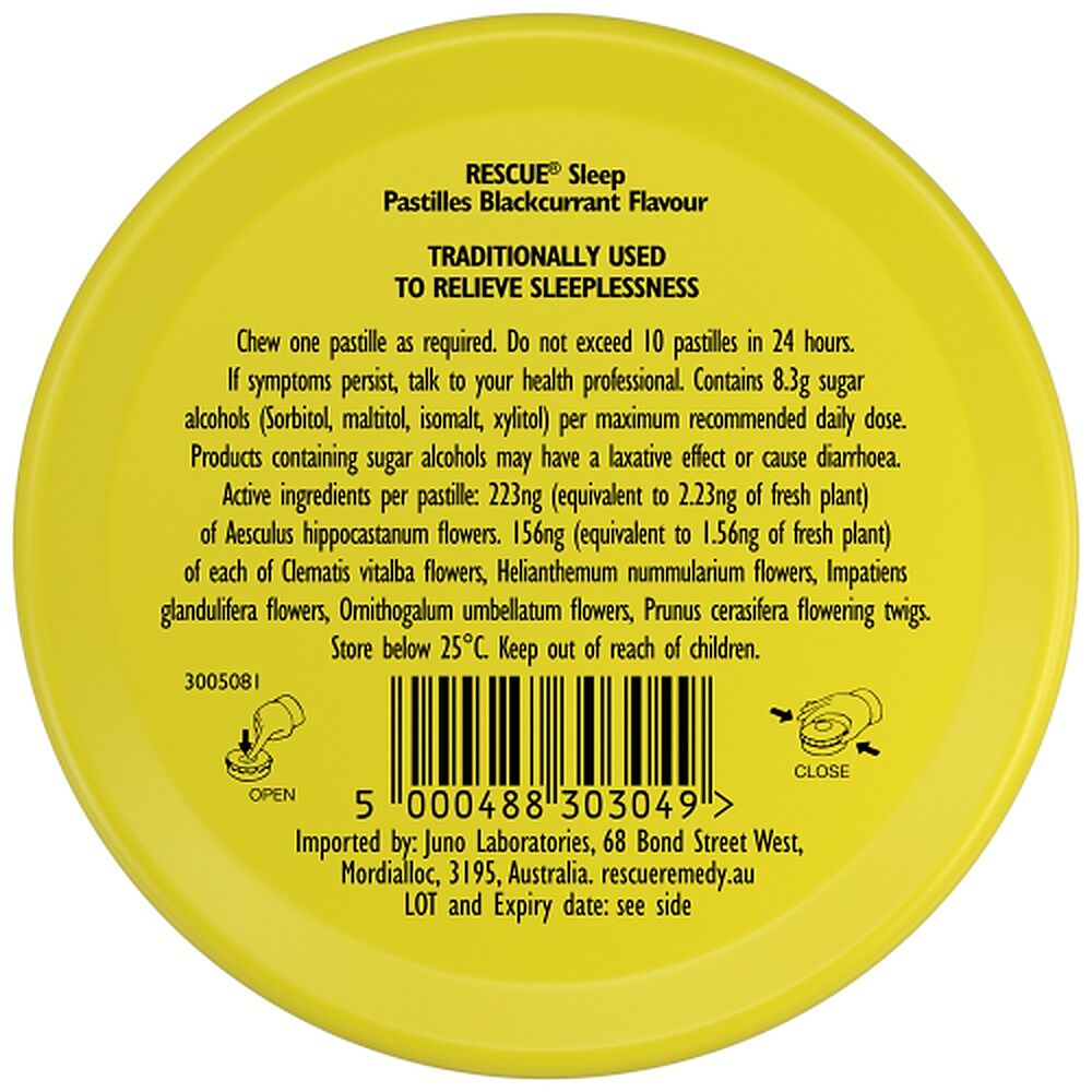 Rescue Remedy Sleep Pastilles Blackcurrant 50g