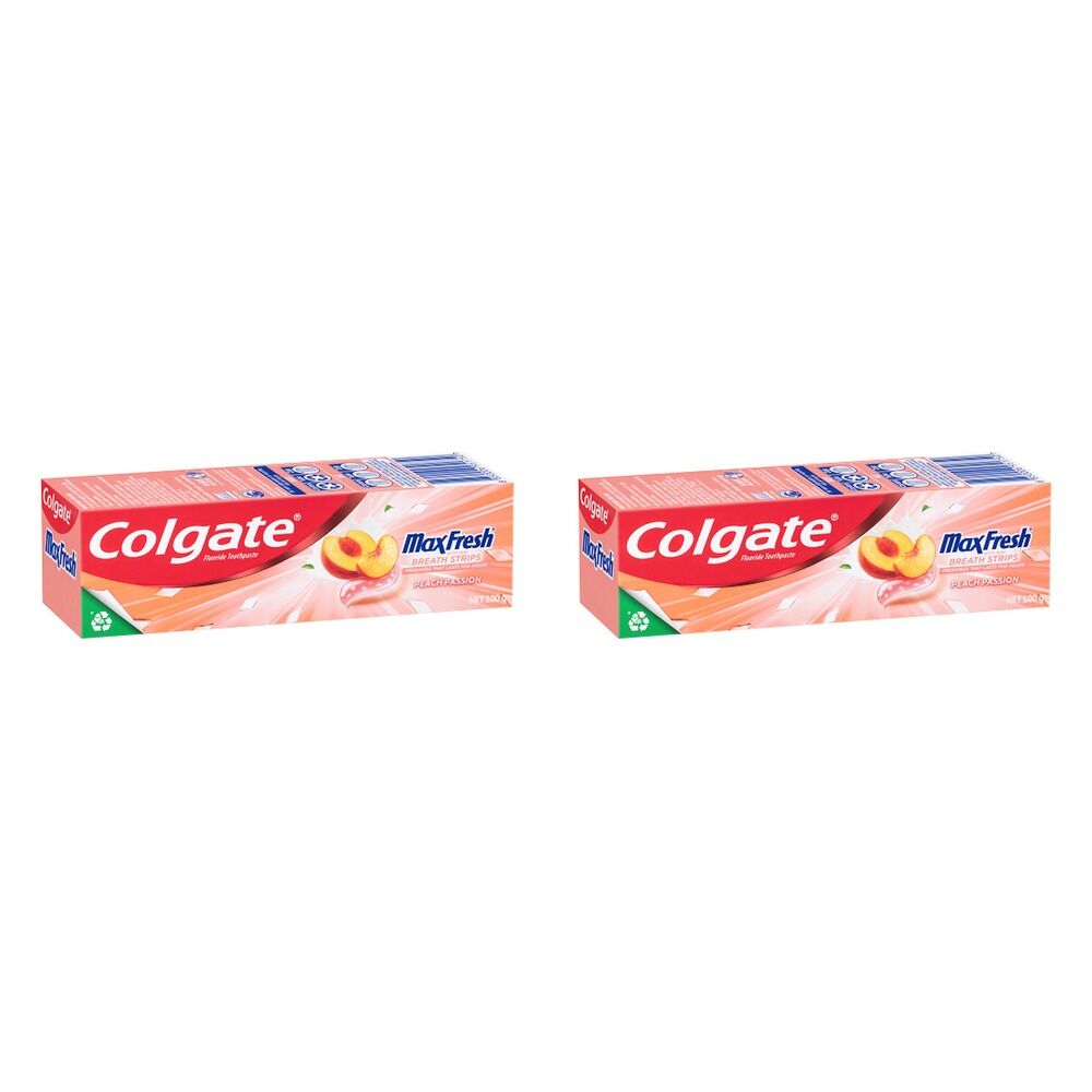 Colgate Max Fresh Peach Passion Toothpaste 100g Pack of 2