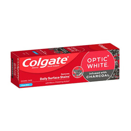 Colgate Optic White Charcoal Toothpaste, Enamel Safe, 100g