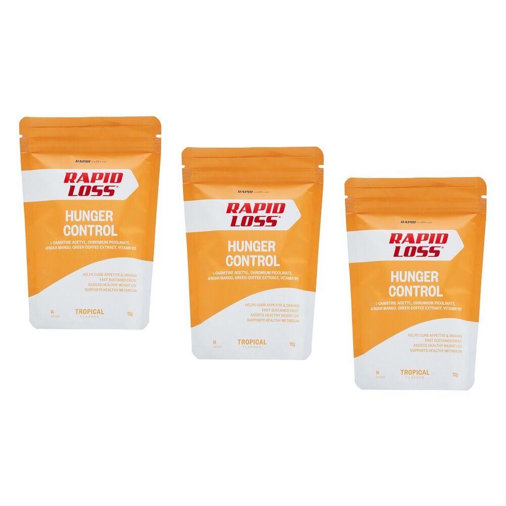 Rapid Loss Hunger Control Tropical Flavour 112g Pack of 3