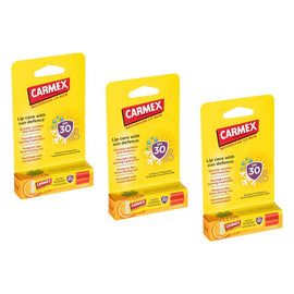 Carmex Tropical Sun Defence Stick SPF 30 4.25g Pack of 3