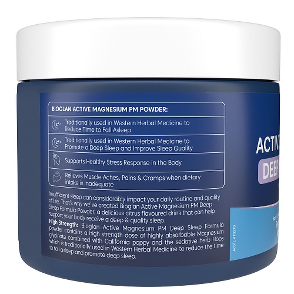 Bioglan Active Magnesium PM Deep Sleep Formula 240g