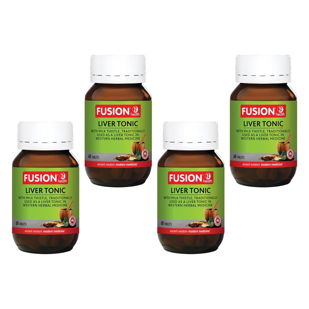 Fusion Health Liver Tonic 60 Tablets Pack of 4