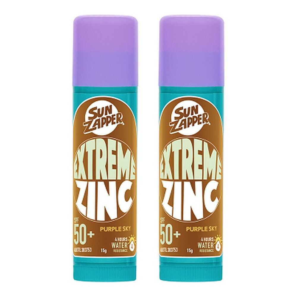 Sun Zapper Extreme Zinc Stick Purple Sky 15g Pack of 2