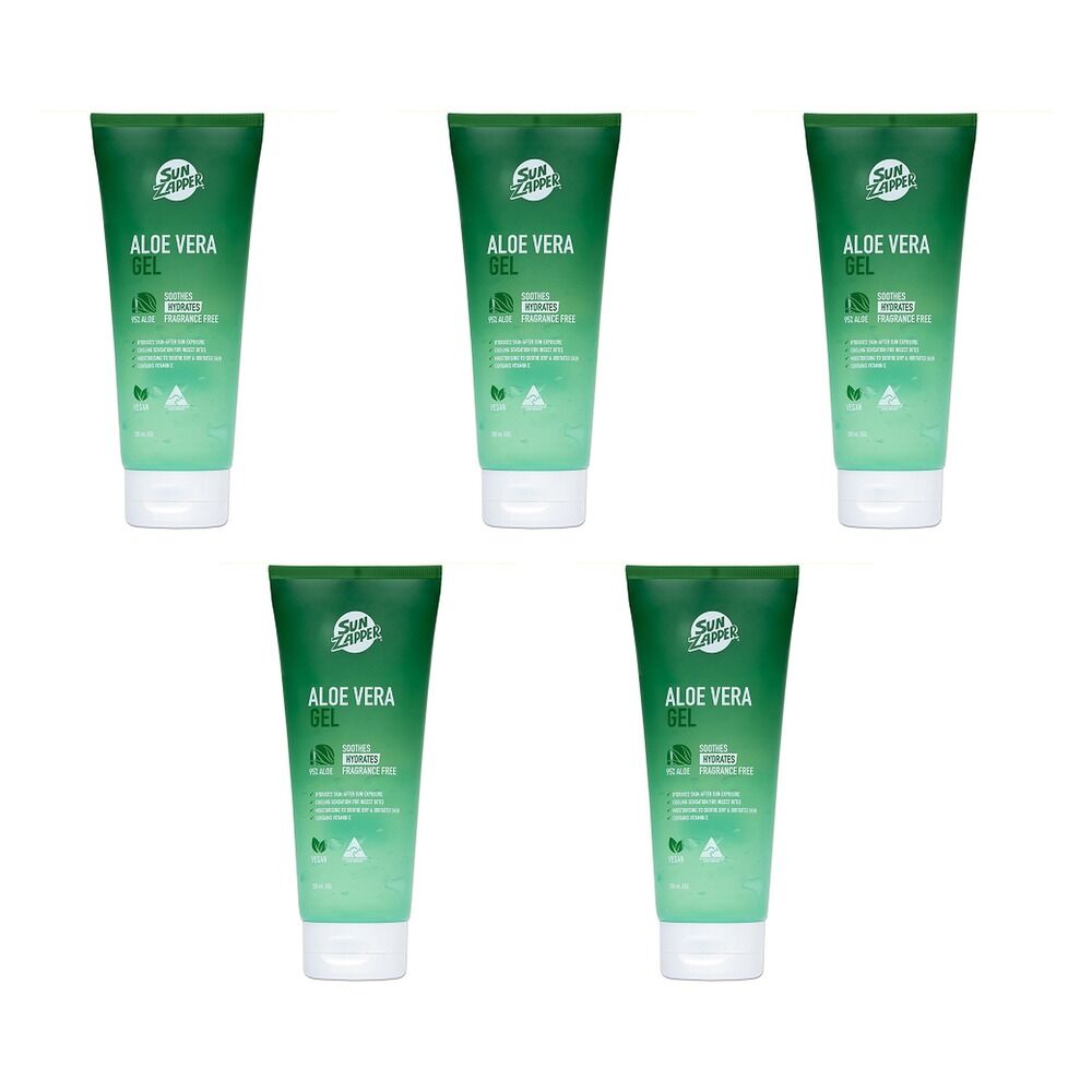 Sun Zapper Aloe Vera Gel 200mL Pack of 5