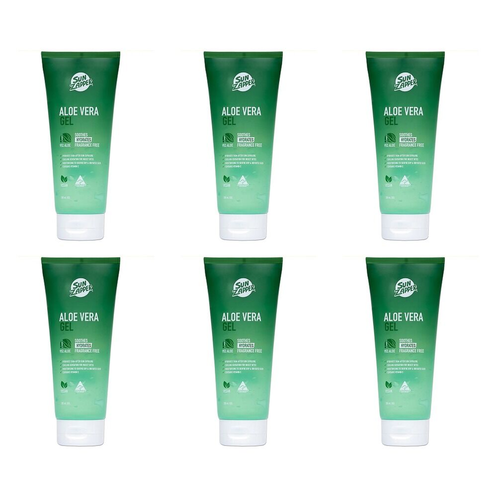 Sun Zapper Aloe Vera Gel 200mL Pack of 6