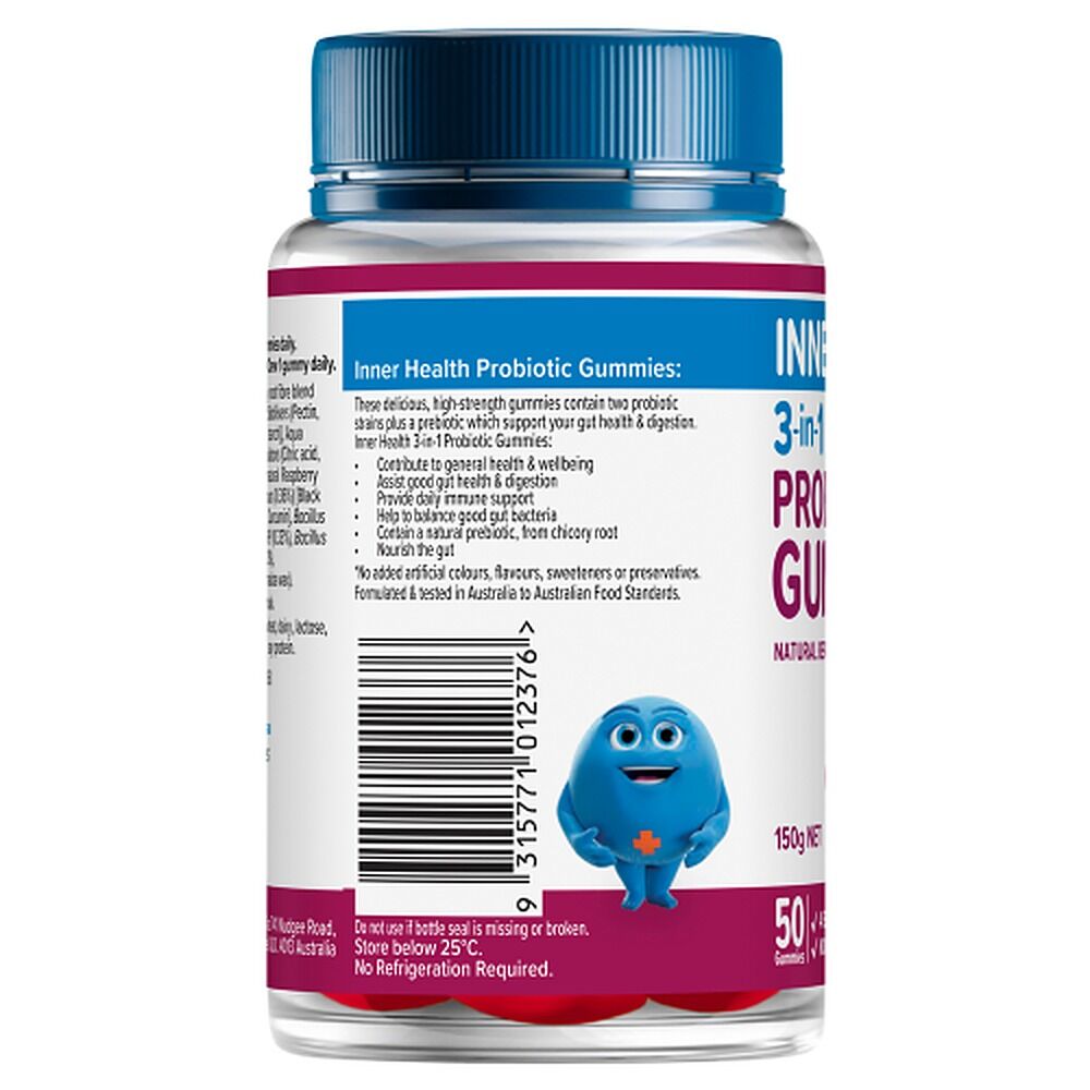 Inner Health 3-in-1 Probiotic Gummies 50 Gummies