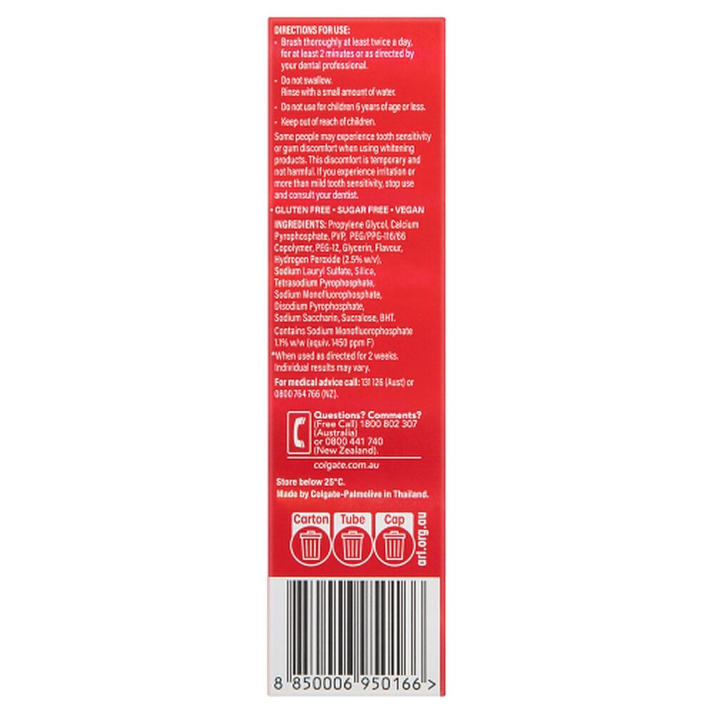 Colgate Optic White Luminous Enamel Whitening Toothpaste 85g