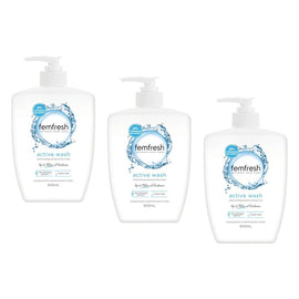 Femfresh Active Wash 600mL Pack of 3