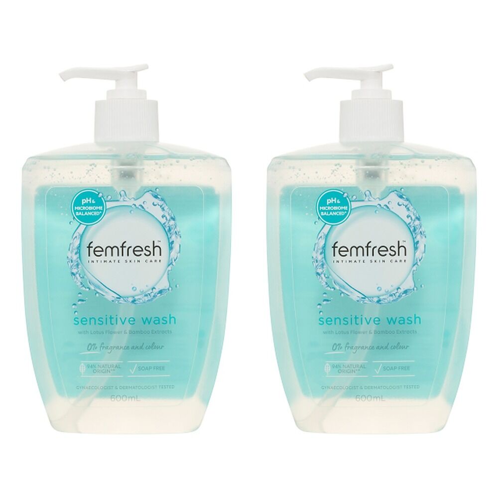 Femfresh Sensitive Wash 600mL Pack of 2