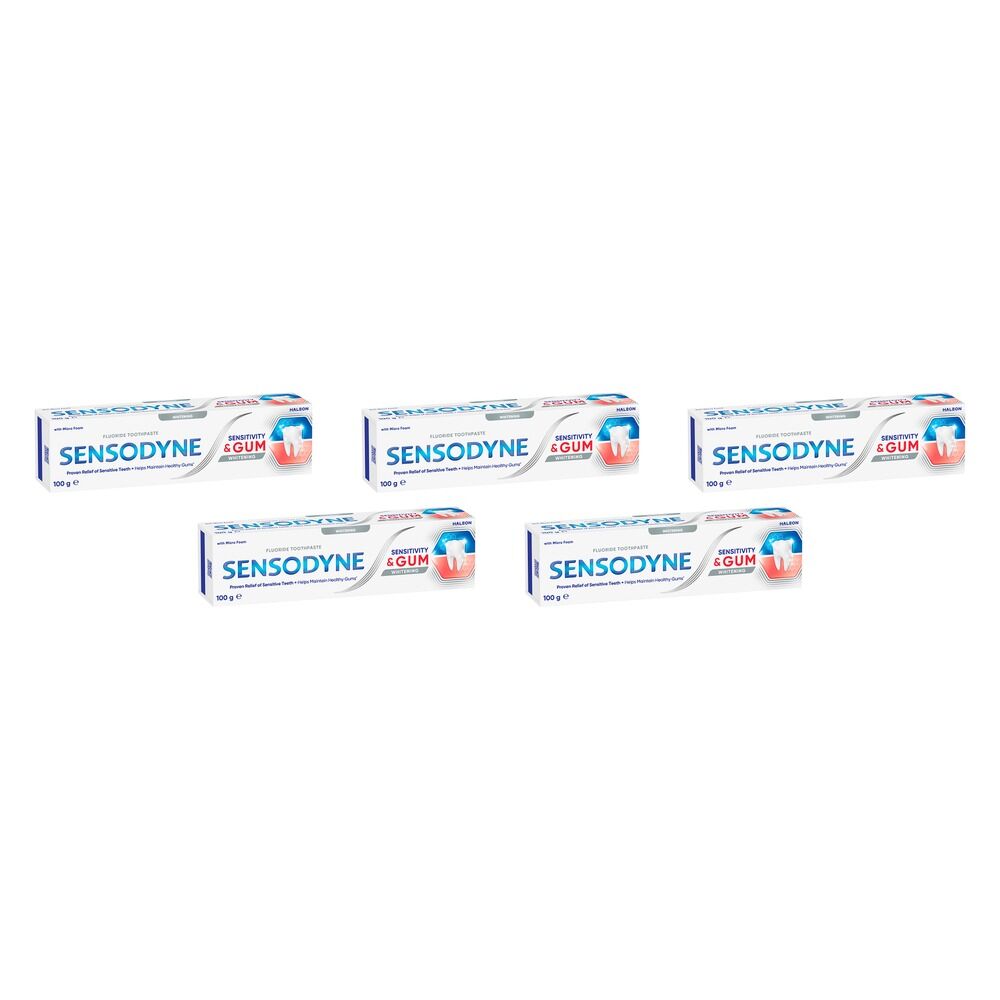 Sensodyne Sensitivity & Gum Whitening Toothpaste 100g Pack of 5