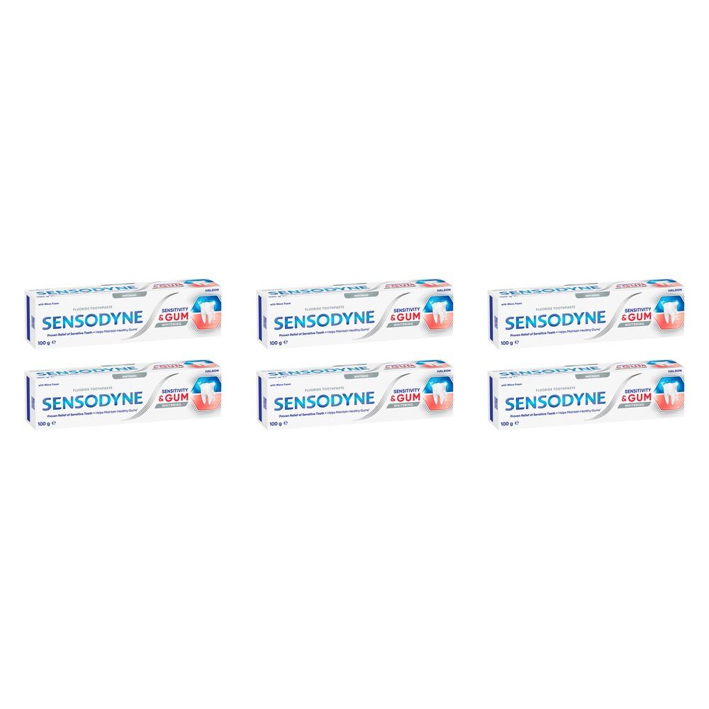 Sensodyne Sensitivity & Gum Whitening Toothpaste 100g Pack of 6