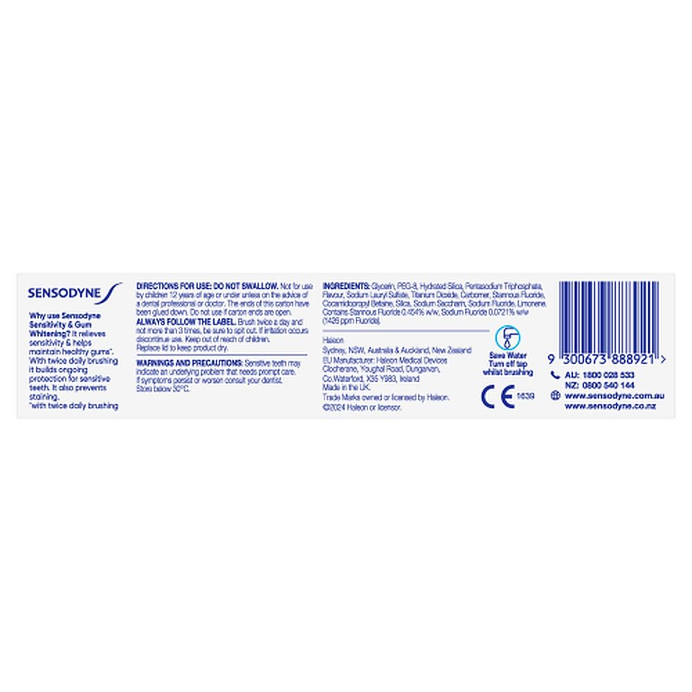 Sensodyne Sensitivity & Gum Whitening Toothpaste 100g