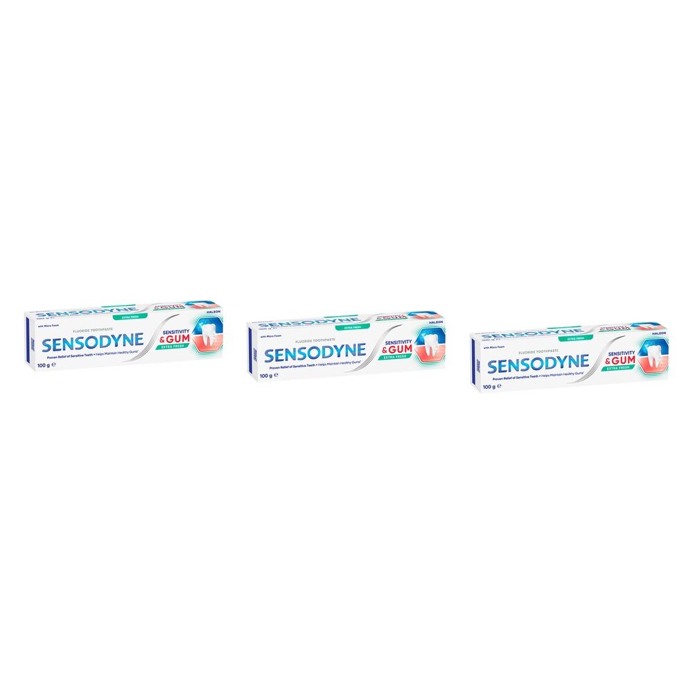 Sensodyne Sensitivity & Gum Extra Fresh Toothpaste 100g Pack of 3