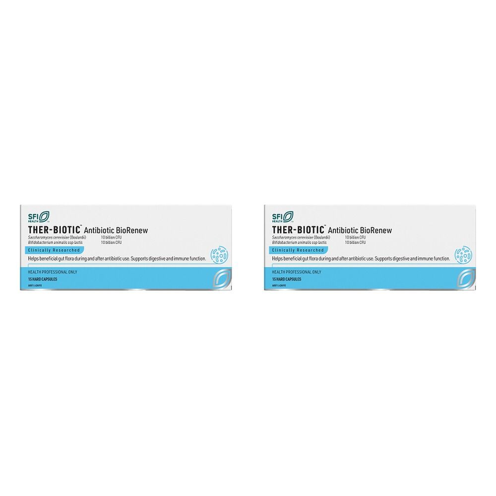 SFI Health Ther-Biotic Antib Biorenew 15 Capsules Pack of 2