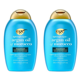 OGX Argan Oil of Morocco Lightweight Shampoo 385mL Pack of 2