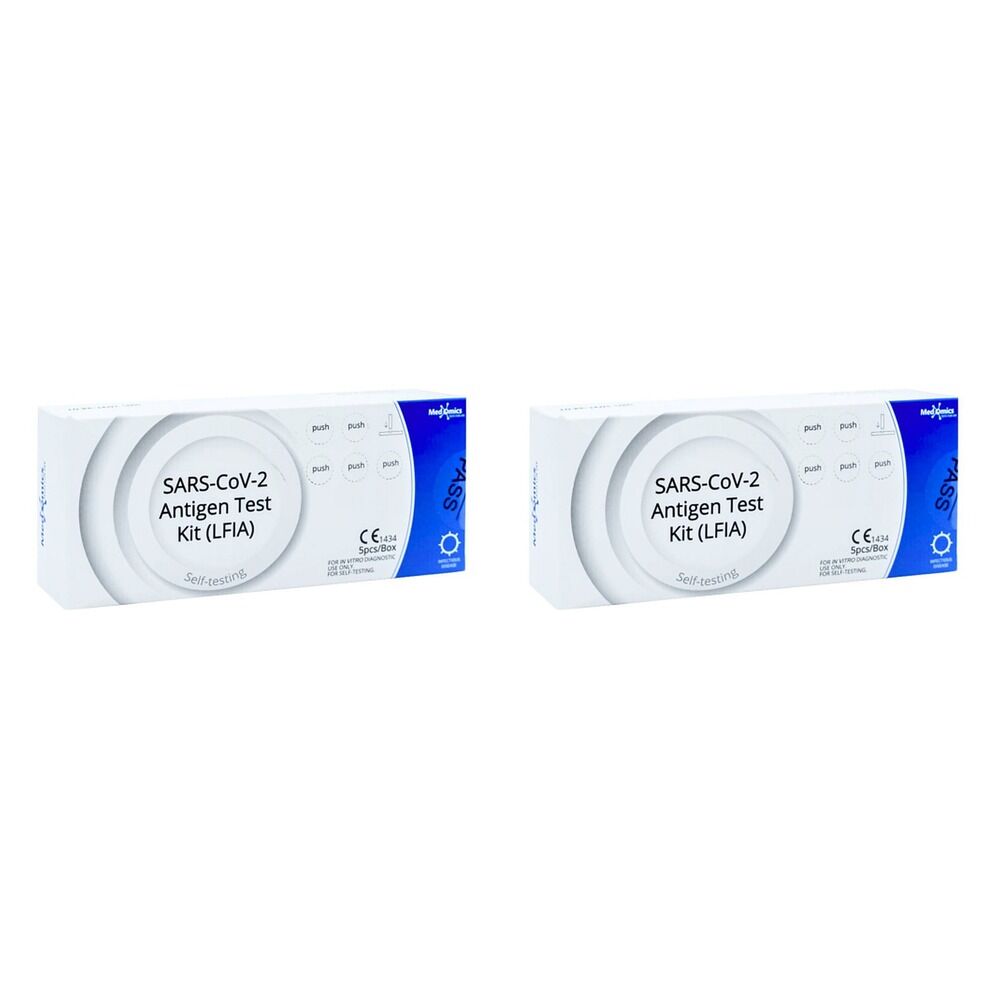 Ergo Medomics COVID19 Nasal Rapid Antigen Test 5 Pack Bundle of 2