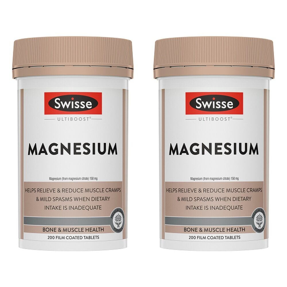 Swisse Ultiboost Magnesium 200 Tablets Pack of 2