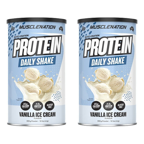 Muscle Nation Protein Daily Shake Vanilla Ice Cream 300g Pack of 2
