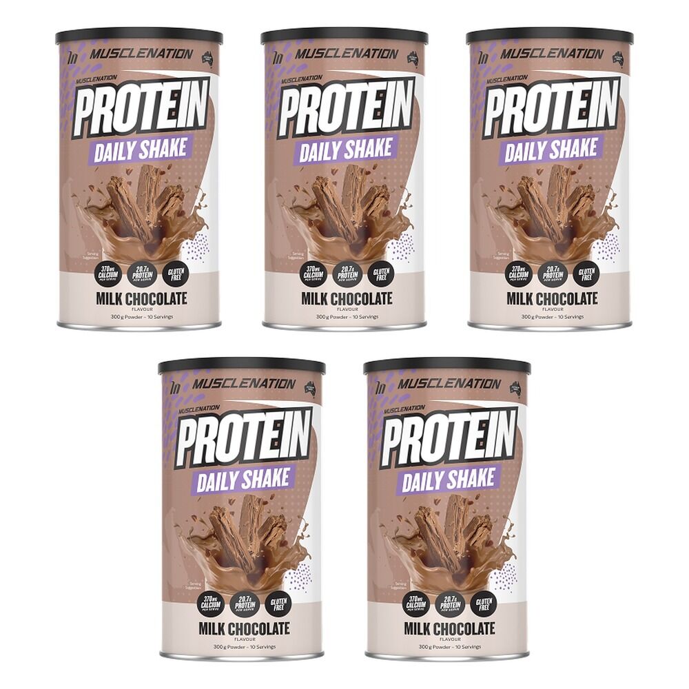 Muscle Nation Protein Daily Shake Milk Chocolate 300g Pack of 5