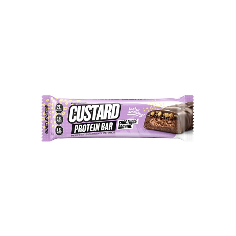 Muscle Nation Protein Custard Bar Choc Fudge Brownie 60g x 12