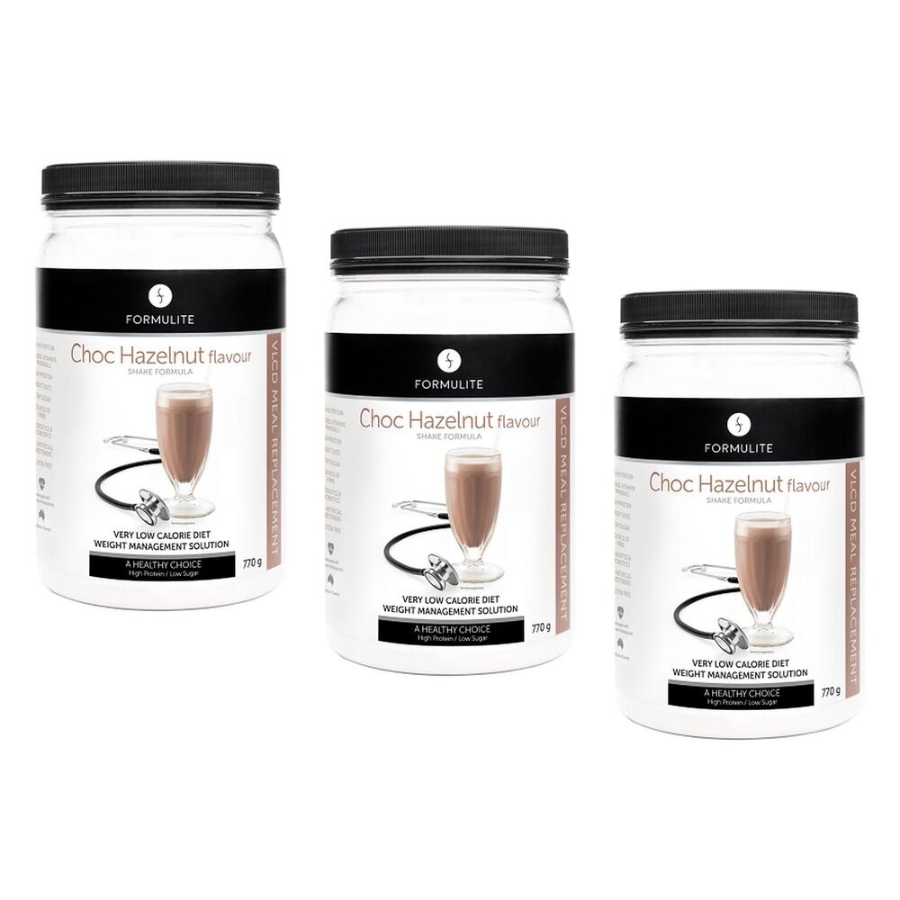 Formulite Meal Replacement Shake Choc Hazelnut 770g Pack of 3