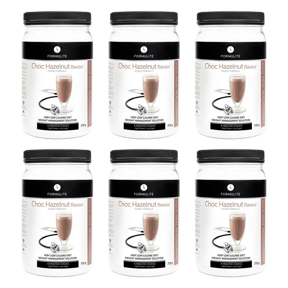 Formulite Meal Replacement Shake Choc Hazelnut 770g Pack of 6
