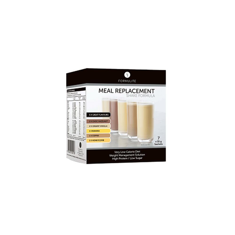 Formulite Meal Replacement Shake Mixed Flavours 55g x 7 Sachets