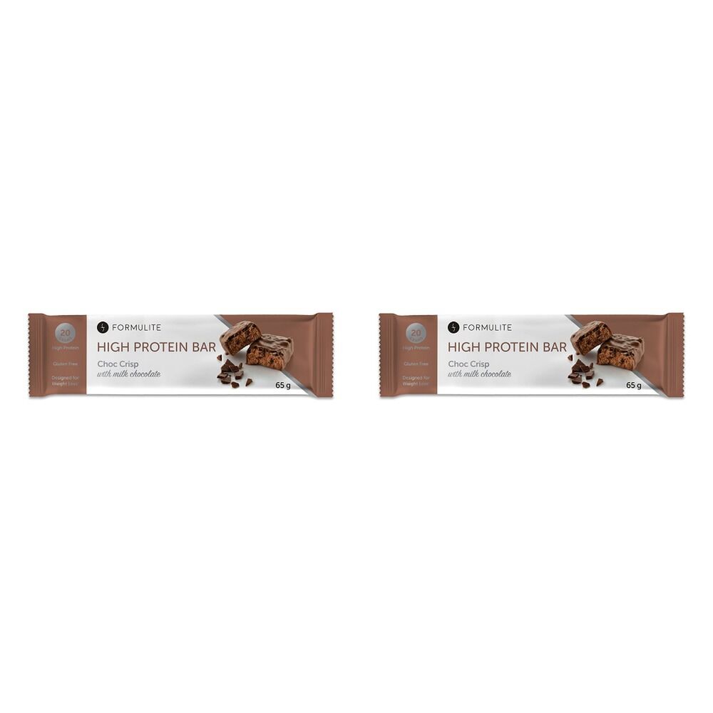 Formulite High Protein Bar Choc Crisp 65g x 12 Bundle of 2