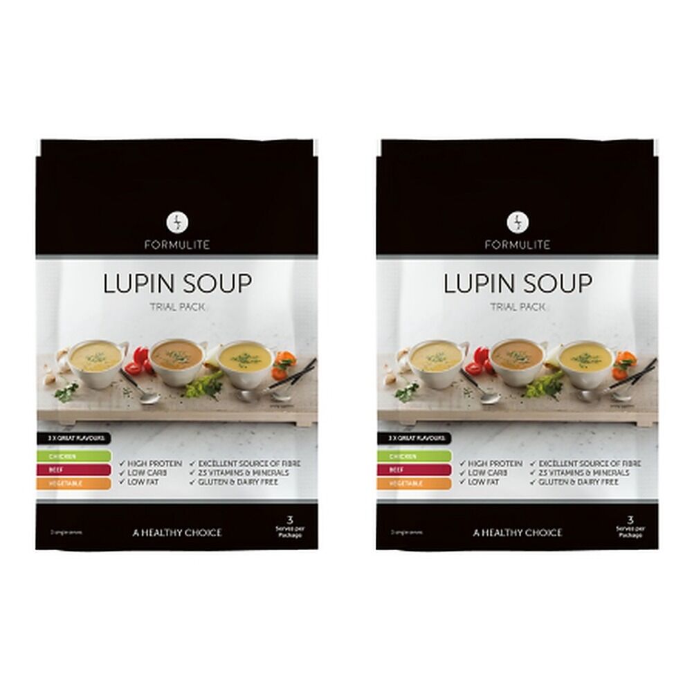 Formulite Lupin Soup Trial Pack 35g x 3 Sachets Bundle of 2