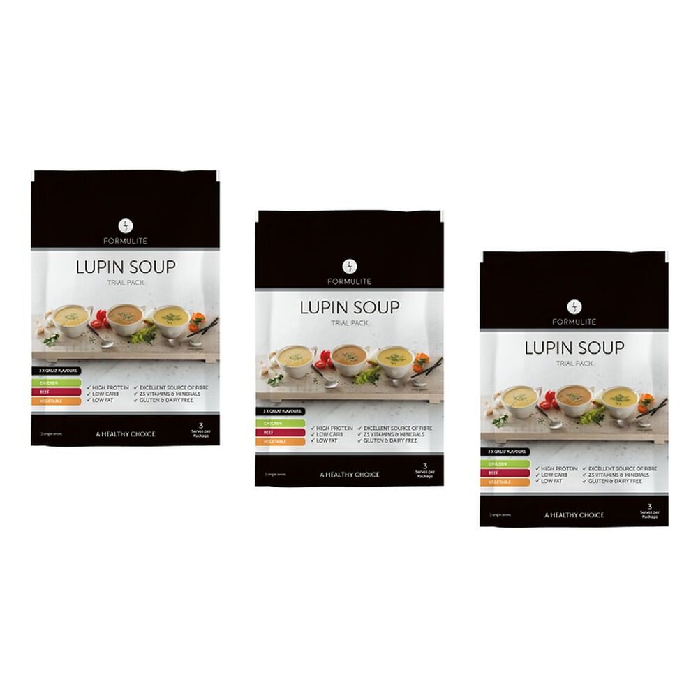 Formulite Lupin Soup Trial Pack 35g x 3 Sachets Bundle of 3