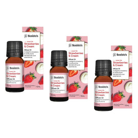 Bosisto's Strawberries & Cream Diffuser Oil 10mL Pack of 3