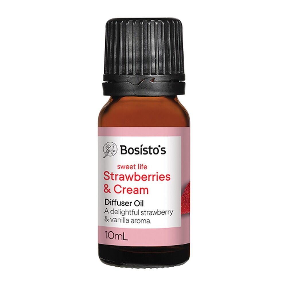 Bosisto's Strawberries & Cream Diffuser Oil 10mL