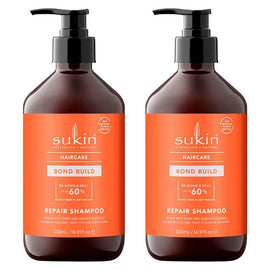 Sukin Bond Build Repair Shampoo 500mL Pack of 2