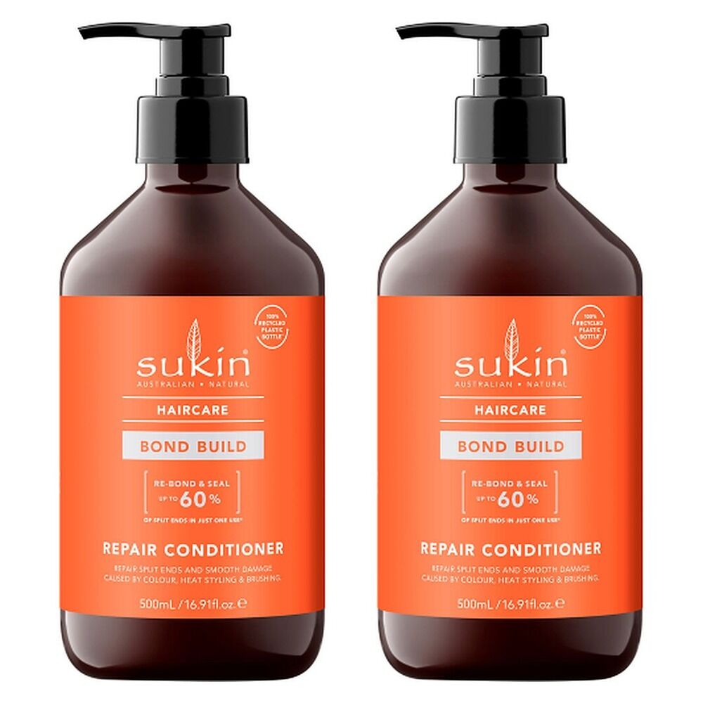 Sukin Bond Build Repair Conditioner 500mL Pack of 2