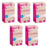 Carefree Organics Unscented Liners 30 Pack Bundle of 5