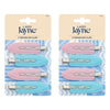 Lady Jayne Multi-Coloured Creaseless Clips Assorted Colours 4 Pack Bundle of 2