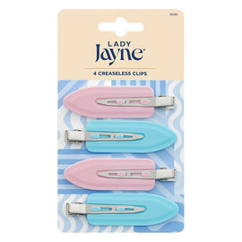 Lady Jayne Multi-Coloured Creaseless Clips Assorted Colours 4 Pack x 3