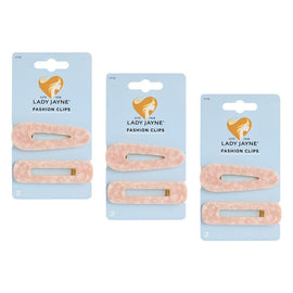 Lady Jayne Fashion Clips Assorted Colours 2 Pack Bundle of 3