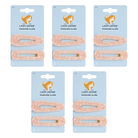 Lady Jayne Fashion Clips Assorted Colours 2 Pack Bundle of 5