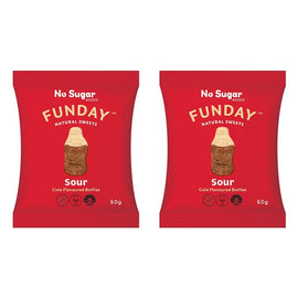 Fun Day Sour Cola Gummy Bottles 50g x 12 Bundle of 2