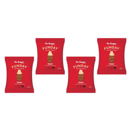 Fun Day Sour Cola Gummy Bottles 50g x 12 Bundle of 4