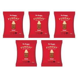 Fun Day Sour Cola Gummy Bottles 50g x 12 Bundle of 5