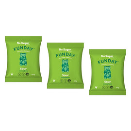 Fun Day Sour Gummy Bears 50g x 12 Bundle of 3